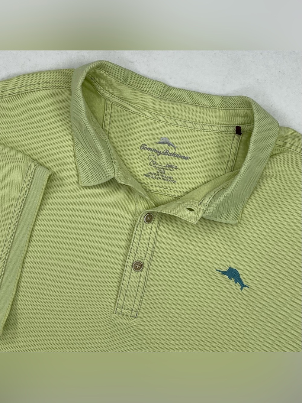 Tommy Bahama Polo Shirt Mens Size 3XB Green Islandzone Supima Cotton Casual